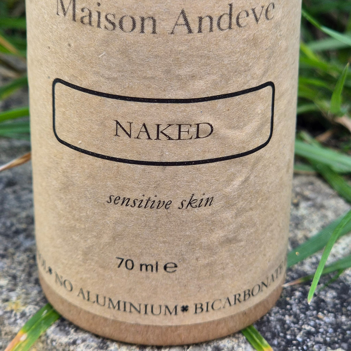 Maison Andeve Naked natural deodorant for sensitive skin, 70 ml, aluminium and bicarbonate free