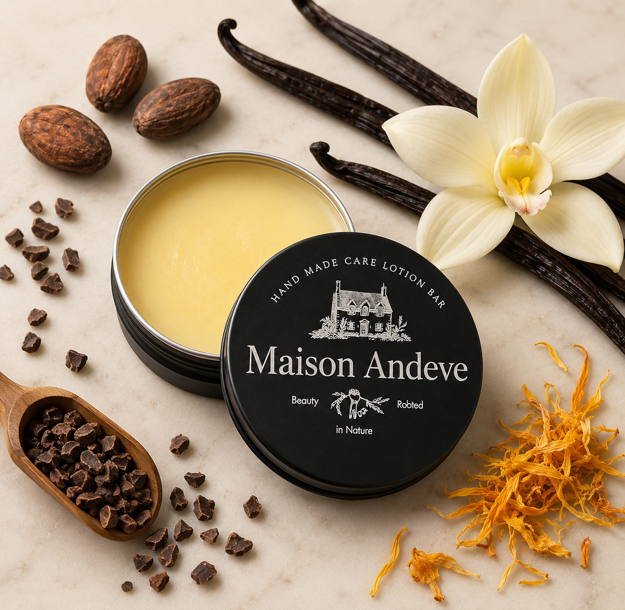 Vanilla Calendula Lip Balm | Deeply Nourishing Botanical Lip Care