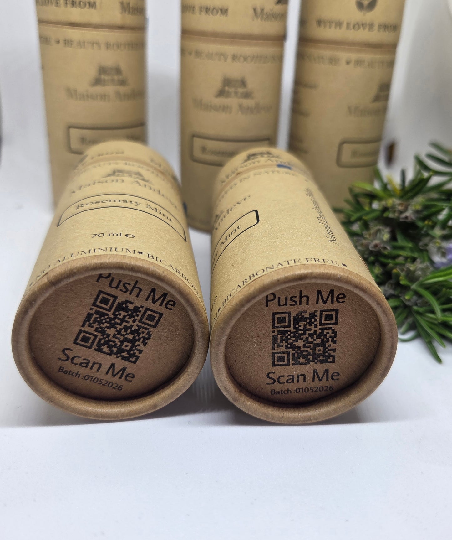 Rosemary & Mint Natural Deodorant – Aluminium Free Botanical Deodorant | 70 ml