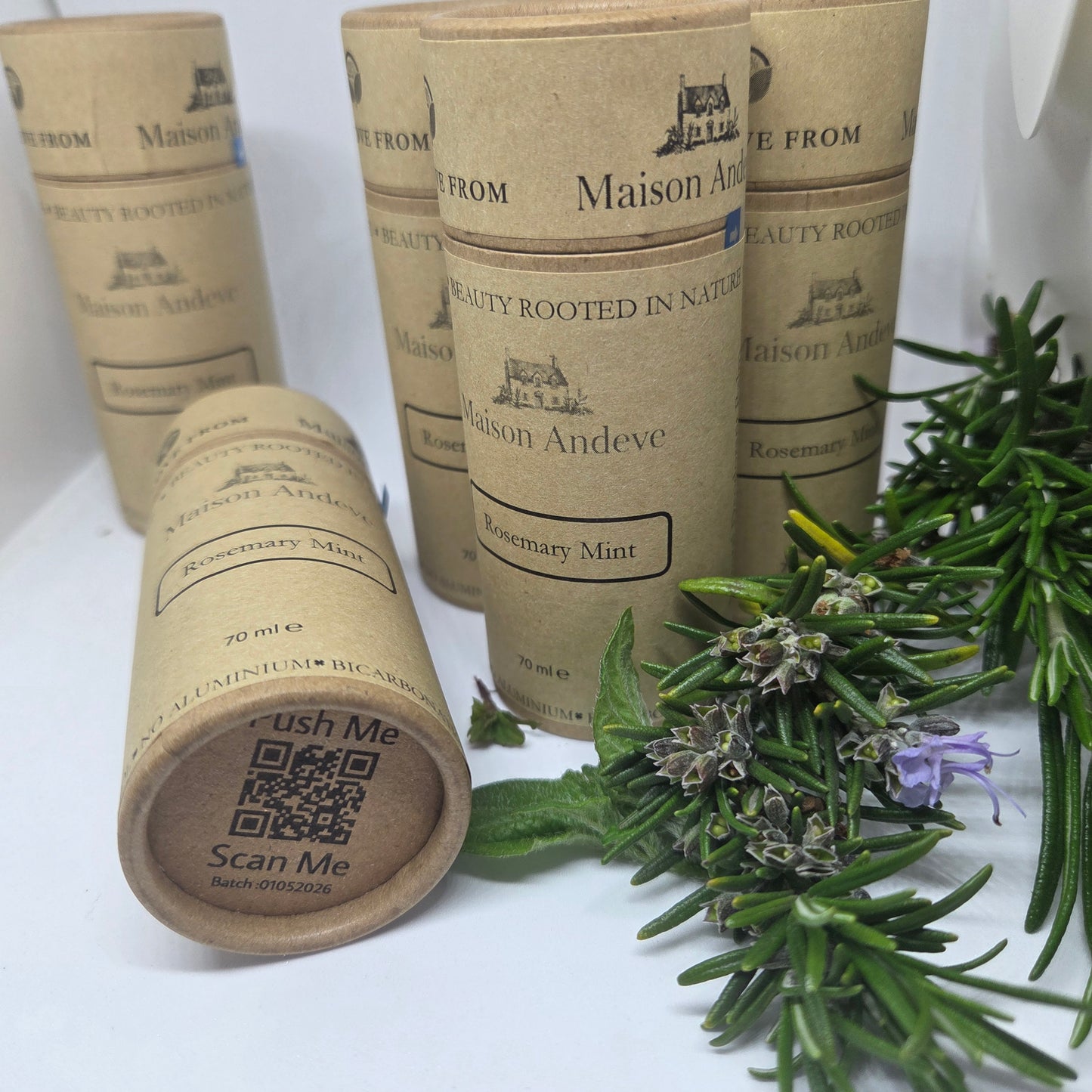 Rosemary & Mint Natural Deodorant – Aluminium Free Botanical Deodorant | 70 ml