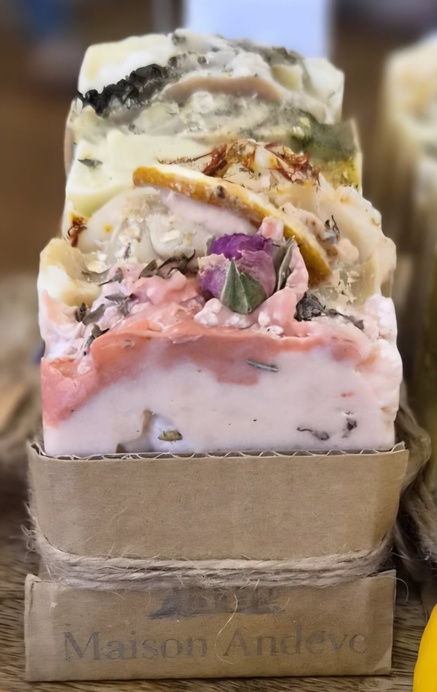 Blushing Rose & Lavender Soap Bar – Natural Handmade Soap with Pink Clay