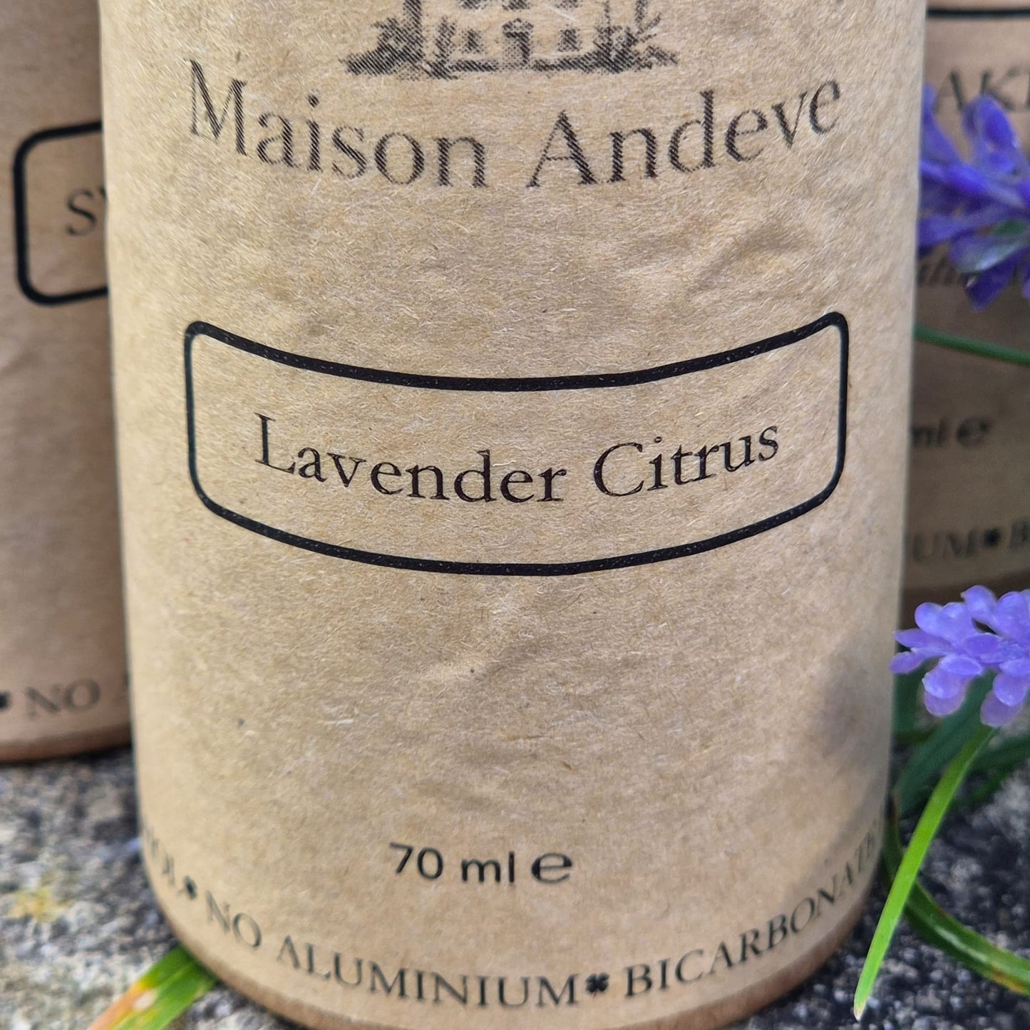 Lavender & Citrus Natural Deodorant | 70ml Eco Cardboard Tube