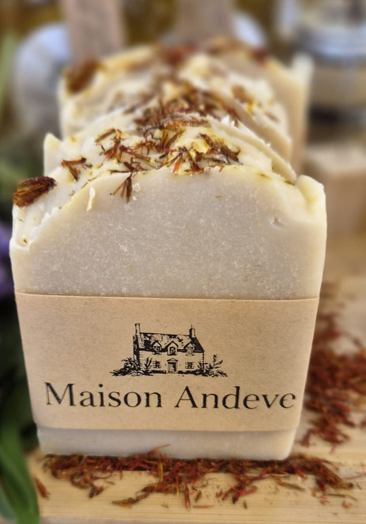 Honey & Saffron Gentle Soap Bar – Natural Handmade Soap for Sensitive Skin