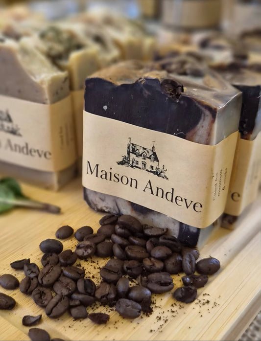 Coffee Scrub Soap Bar – Natural Exfoliating Soap with Neroli