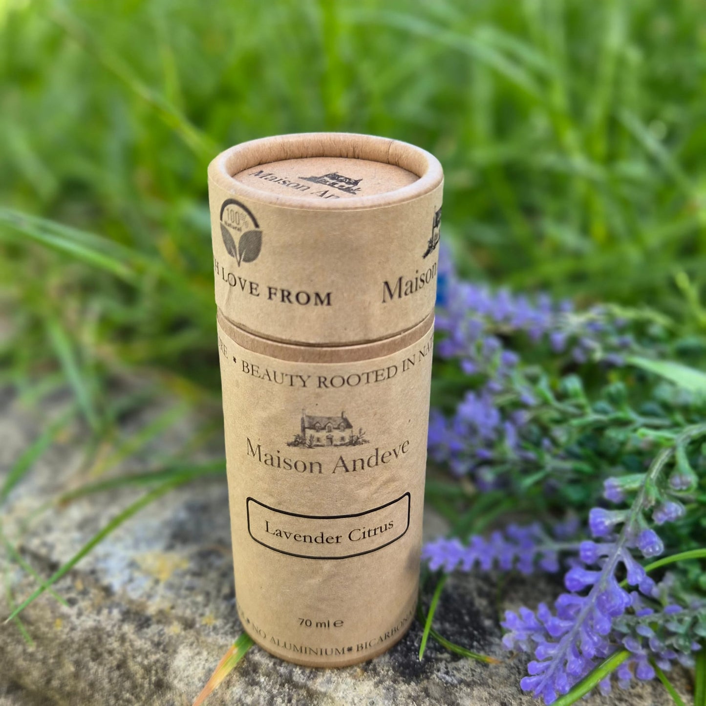 Lavender & Citrus Natural Deodorant | 70ml Eco Cardboard Tube
